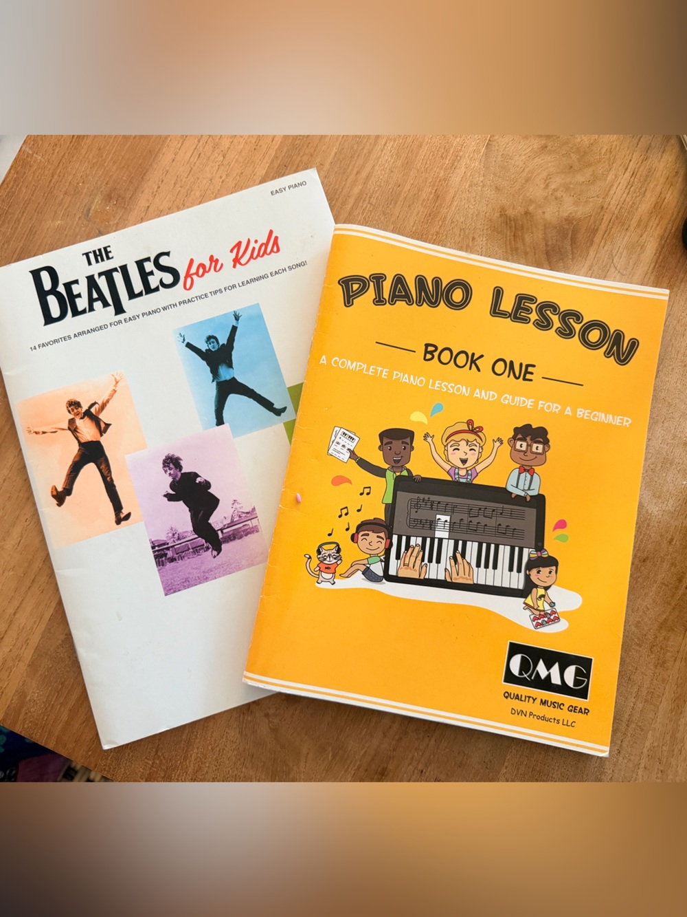 Yellow 'Piano Lesson Book One' Kids Piano Method Beatles for kids piano book for